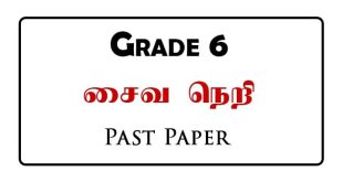 Grade 6 Saivaneri Exam Papers and Model Papers Tamil Medium