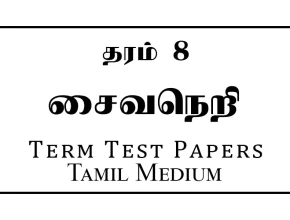 Grade 8 Saivaneri Papers Tamil Medium