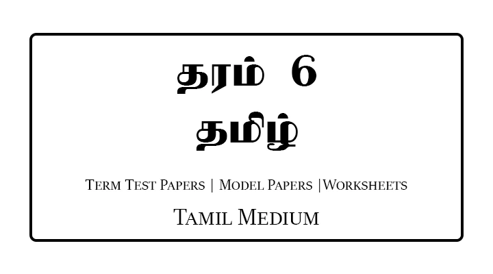 Grade 6 Tamil Term Test Papers