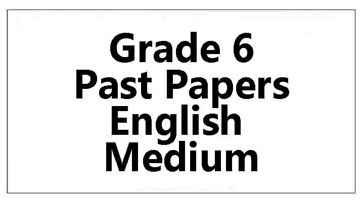 e thaksalawa grade 6 english medium papers