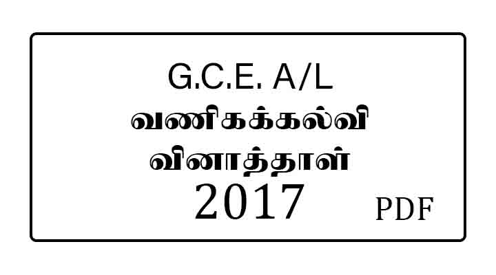 2017 al business studies past paper tamil medium