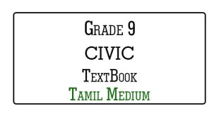 Grade 9 Civic Textbook Tamil Medium