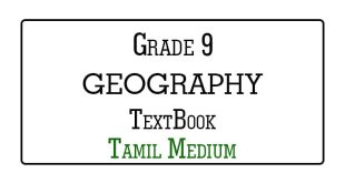 Grade 9 Geography Textbook Tamil Medium