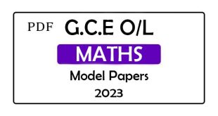 OL Maths Model Papers 2023 Tamil Medium