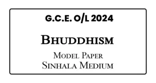 2024 O/L Buddhism Model Papers Sinhala Medium