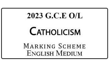 2023 O/L Catholicism Marking Scheme English Medium