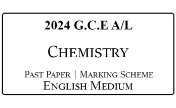 2024 A/L Chemistry Past Paper & Marking Scheme English Medium