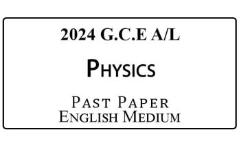 2024 A/L Physics Past Paper English Medium