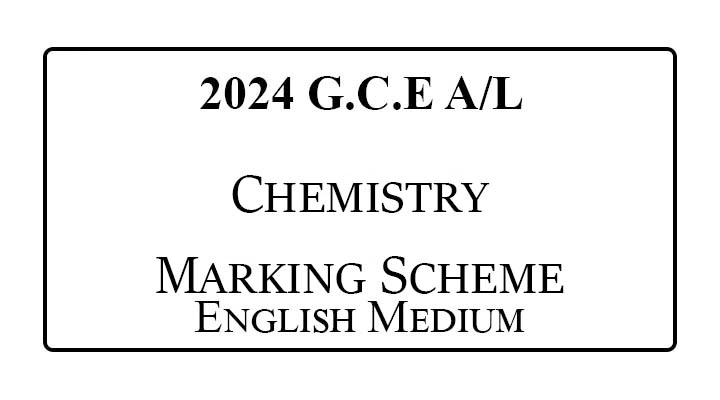 2024 A/L Chemistry Past Paper & Marking Scheme English Medium