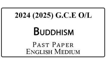 2024 O/L Buddhism Past Paper English Medium