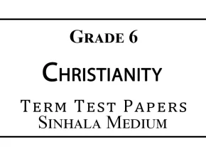 Grade 6 Christianity Term Test Papers Sinhala Medium