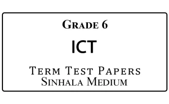 Grade 6 ICT Papers Sinhala Medium