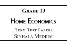 Grade 13 Home Economics Term Test Papers Sinhala Medium