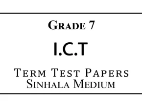 Grade 7 ICT Term Test Papers Sinhala Medium