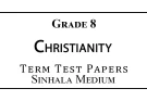Grade 8 Christianity Term Test Papers Sinhala Medium