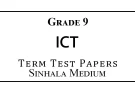 Grade 9 ICT Term Test Papers Sinhala Medium