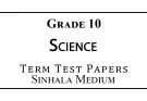 Grade 10 Science Term Test Papers Sinhala Medium