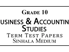 Grade 10 Business & Accounting Studies Term Test Papers Sinhala Medium