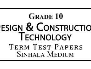Grade 10 Design & Construction Technology Papers Sinhala Medium