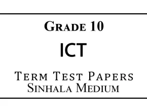 Grade 10 ICT Term Test Papers Sinhala Medium