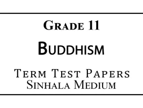 Grade 11 Buddhism Term Test Papers Sinhala Medium