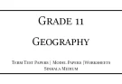 Grade 11 Geography Term Test Papers