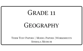 Grade 11 Geography Term Test Papers