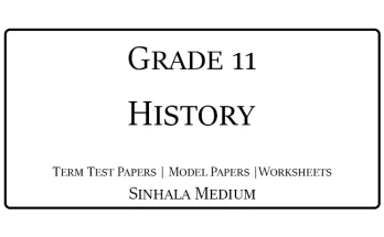 Grade 11 History Term Test Papers