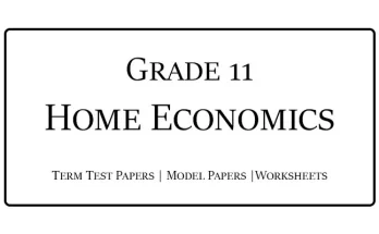 Grade 11 Home Economics Term Test Papers Sinhala Medium