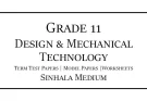Grade 11 Mechanical Technology Term Test Papers Sinhala Medium