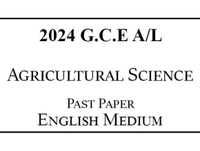 2024 A/L Agricultural Science Past Paper English Medium