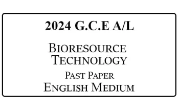 2024 AL Bioresource Technology Past Paper English Medium
