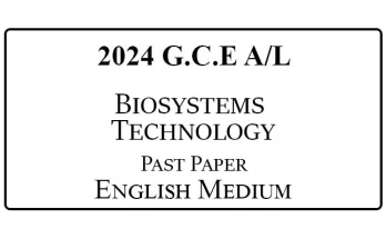 2024 AL Biosystems Technology Past Paper English Medium