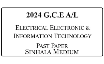 2024 AL Electrical Electronic & Information Technology Past Paper Sinhala Medium