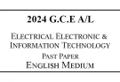 2024 AL Electrical Electronic & Information Technology Past Paper English Medium