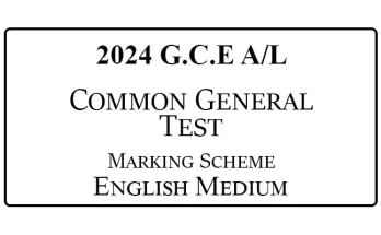 2024 AL Common General Test Marking Scheme English Medium