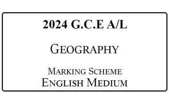 2024 AL Geography Marking Scheme English Medium