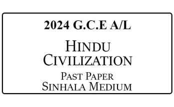 2024 AL Hindu Civilization Past Paper Sinhala Medium