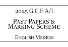 2025 A/L Past Papers & Marking Schemes English Medium