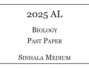 2025 A/L Biology Paper Sinhala Medium