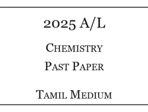 2025 Chemistry Past Paper Tamil Medium