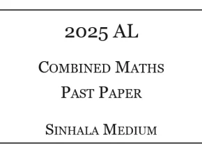 2025 A/L Combined Maths Paper Sinhala Medium