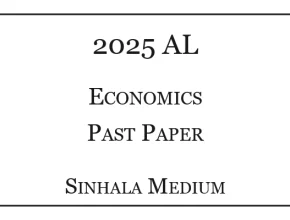 2025 A/L Economics Paper Sinhala Medium
