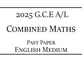 2025 AL Combined Maths Past Paper English Medium